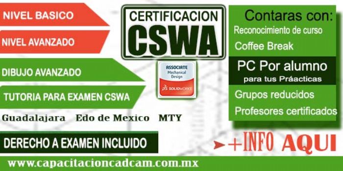 Certificacion CSWA SolidWorks